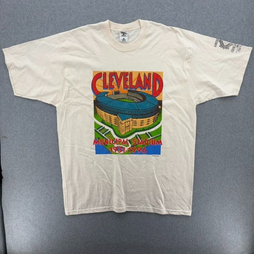 Vintage 1996 Cleveland Municipal Stadium Limited Edition T Shirt XL 1564/5000